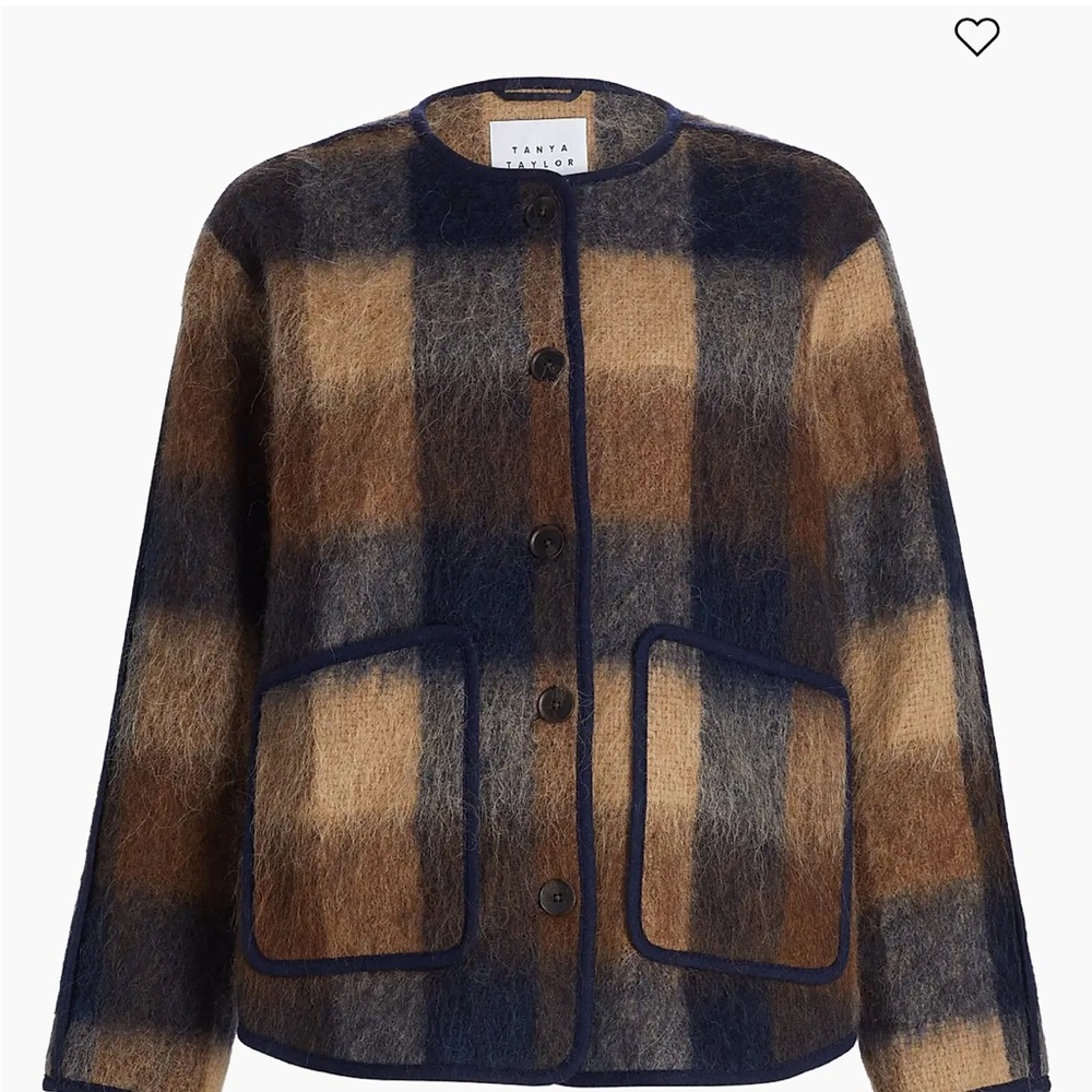 Tanya Taylor Janet Plaid Jacket Sz XS NWT Retails for $695